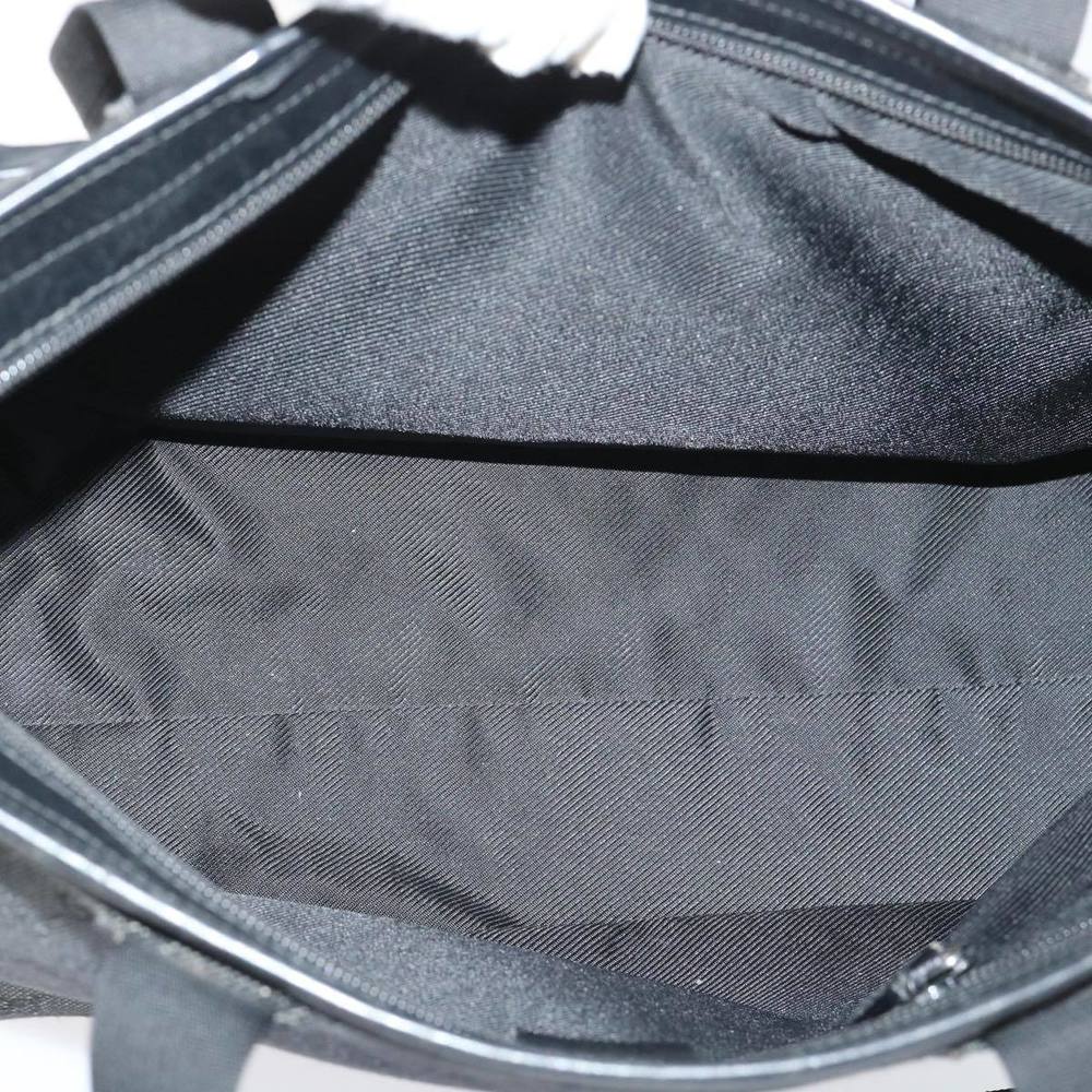 GUCCI GG Canvas Tote Bag Canvas Leather Black Auth 53674 - Picture 11 of 16